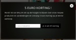 5 euro korting op je eerste bestelling