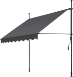 Toldo Terraza Manual Regulable en Altura con Manivela 200 cm por 60,79€