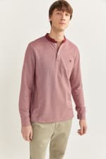 Polo manga larga mao en color rojo talla xs por 3,99€