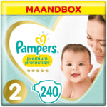 Pampers Premium Protection - Maat 2 (Mini) 4-8 kg - Maandbox 240 Stuks - Luiers voor 28,25
