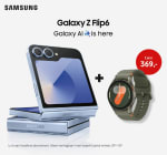 Samsung Galaxy Z Flip6 voor €360,- + Gratis Watch7 twv €369,- (Incl Vodafone abonnement €552,- totaal)