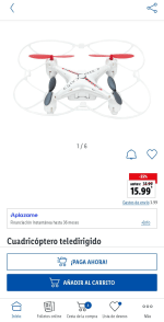 Cuadricótero teledirigido por 15.99€