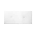 Cabecero Firenze polipiel acolchado blanco 90x60 cm por 24,31€
