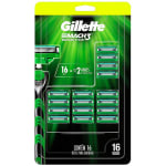 Refil de Barbeador da Gillette, modelo Mach3 Sensitive com 16 unidades - R$ 79,90
