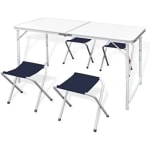 Mesa Plegable de Camping Ultraligera de Aluminio y 4 sillas por 29,99€ (17,99€ usuario nuevo)
