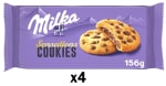 4 Paquetes de Galletas rellenas de chocolate con pepitas de chocolate Sensations MILKA 156 g. por 8.33€
