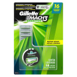 Refil para aparelho de barbear da Gillette, modelo Mach3 Sensitive com 16 uni - R$ 89,90