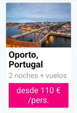 Oporto 3 días con Vuelos desde 110€.