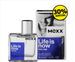 30% korting op alle Mexx eau de toilette met gratis verzending