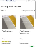 Gratis sample glas voor glazen deur, spiegel,...