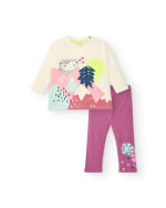 Conjunto de camiseta estampada y leggings para niña de la colección Freezy por 13,20€