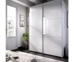 Armario 2 Puertas Correderas Slide 150x204x65 Cm Blanco.
