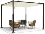 Pérgola Autoportante con Techo Retráctil 3x3m Estructura Metálica por 198€