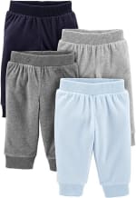 Pantalones de Forro Polar Bebé Niño, Pack de 4 por 8,11€