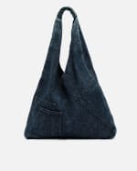 Bolsa de hombro denim color negro por 7,80€