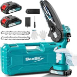 Mini Motosierra Bateria 4000mAh SEESII 6'' por 34,99€