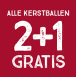 2+1 gratis op alle kerstballen bij Xenos