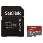 Sandisk Ultra MicroSDXC 64GB Clase 10 A1 UHS-I + Adaptador SD por 3,63€