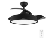 Ventilador Cecotec de Techo con Aspas Retráctites y Lámpara EnergySilence Aero 4280 Invisible Black 40W Diámetro 42" por 54,62€