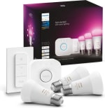 Philips Hue Starterkit (met 3-pack E27 lampen, 1 dimmer en switch) voor €136 bij Bol