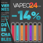 14% descuento en desechables en Vapeo24