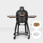 Barbecue Kamado Forest 16'' en Ceramique avec chariot et pierre à pizza à 449€