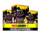 Garnier Olia Pack de 3 coloración permanente sin amoniaco para un olor agradable con aceites florales de origen natural por solo 7,53€