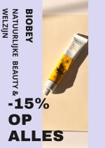 15% promo op alles Biobey natuurlijke beauty en welzijn