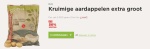 50% KORTING op 5000 gram aardappelen