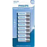 Pilha alcalina AA da PHILIPS com 16 uni - R$ 52,22