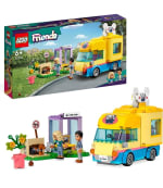 LEGO 41741 Friends Furgoneta de Rescate Canino por 19€.
