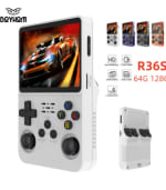 Open Source R 36S Retro Handheld Video Game Console 64Gb/128G, Black voor €33,04 bij Aliexpress