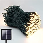 Guirnalda Luces Exterior Solar 20M 200 LED Blanco Calido 8 Modos por solo 12,91€