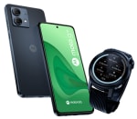 Smartphone Motorola G84 5G (FHD+, 12Go/256Go, Gris Pétrole) + montre connectée Motorola Watch100 et Coque à 209,30€