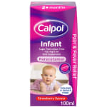 Calpol Infant Paracetamol Oral Suspension, Strawberry Flavour - 100ml - £3.29