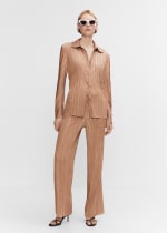 Pantalón plisado satinado para Mujer por 4.99€