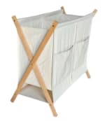 Cesto Doble de Ropa Torne Beige con Bolsillo por $14.990