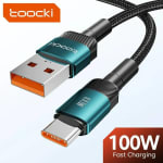 Toocki USB tipo C cable cargador rápido 100W por 3,21€