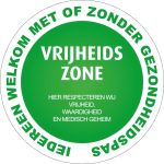 Gratis "VRIJHEIDSZONE" stickers aanvragen