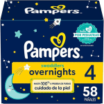 58 Pañales Pampers Overnight Etapa 4 en $372 | Descuento Amazon