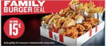Familydeal Burger deal voor €15