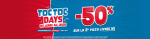 50% de réduction sur toutes vos sélections d'articles chez Dominos