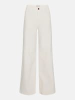 Nu 50% korting op Fabienne Chapot Eva Wide Leg Trousers Cream White Uni