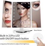 Espejo Maquillaje con Luz y Aumentos USF por 14,29€