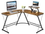 Mesa Escritorio/Gaming en forma de L con Soporte para Monitor por 63,99€