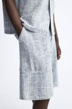 ZARA BERMUDA JACQUARD DENIM por 9,99€