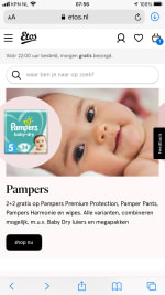 Alle Pampers 2 + 2 gratis