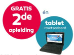 2e opleiding gratis + gratis tablet op hoofdtelefoon als je je inschrijft voor een opleiding bij NHA