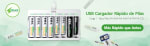 Cargador de Pilas EBL rapido + 8 pilas AA 2800mAh por 18,74€