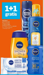 1+1 gratis op Nivea producten bij Albert Heijn